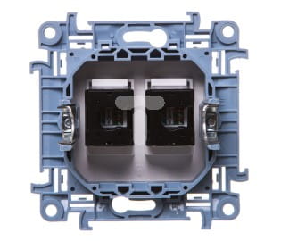 Simon 10 gniazdo komputerowe podwójne RJ45 BIAŁE
